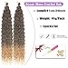 Starlovely 24 Inch Long Deep Wave Synthetic Crochet Hair T27 Ocean Crochet Hair Extensions 5 Packs Boho Box Braids Crochet Hair For Women Ocean Wave Hair