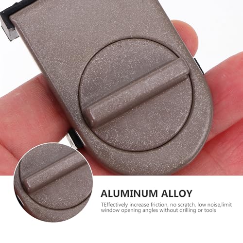 Cerradura de ventana corrediza Toddmomy de aluminio con bloqueo de seguridad antirrobo 4