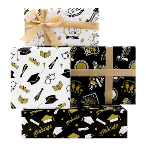 Papel de Regalo Negro Marca Geluode