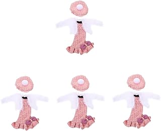 Toyvian 4 Conjuntos De Roupas De Boneca Mini Saias De Boneca Petite Vestido De Boneca De Princesa Vestido De Boneca Saias De Princesa Vestido De Boneca Vestido De Boneca Vestido De Boneca