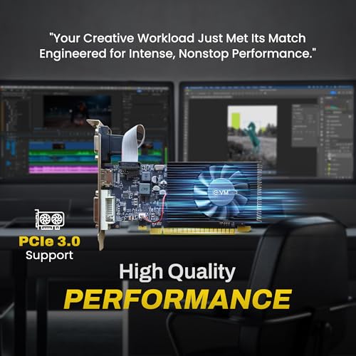 Image of EVM-GT740 4GB Graphic Card PCIe 3.0 Power Supply, Multiple Outputs,Heat Sink with Fan,Optimized Cooling, high Performance - 3 Years Warranty (EVM-GT740)