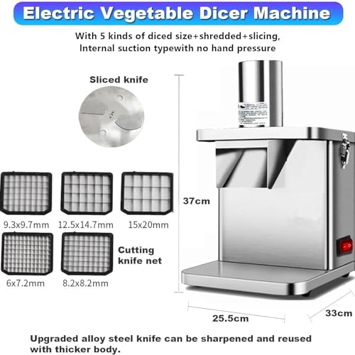 Cortadora eléctrica de frutas y verduras comercial miniatura 5