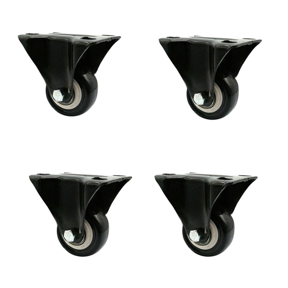 Roulettes de rechange anti-bruit pour lit et chariot lourd lot de 4 roues noires
