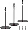 IFOOTAGE A400 Round Base Monopod 3 Packs, 9 Studio Light Stand Flat Base Monopod for Camera, Light, Webcam, Live Streaming, Vlogging, Payload 10KG22LBS