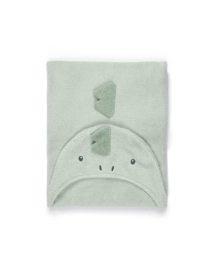 Mamas & Papas Hooded Baby Towel - Dinosaur - Cotton - Kids - New