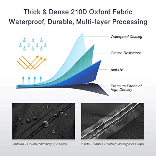 image for XYZCTEM Bike Cover, All Season Outdoor Protection Thick 210D Oxford Wa