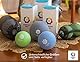 Faszienbälle im Netz 2er Set aus Naturkautschuk - 2 x Faszienball weich soft je 7,2 cm Durchmesser - geeignet für Faszientraining, Yoga & Massage