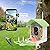 Fazoxo Bird Feeder with Camera, Smart AI Bird Breed Recognition, Birds Motion Detection with Real-Time Notice, Auto Capture Bird Watching WiFi Camera, Solar-Powered Outdoor Charging Bird House,Green