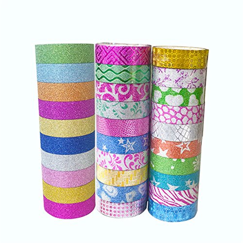 Leisial - Set di 10 rotoli di nastro adesivo