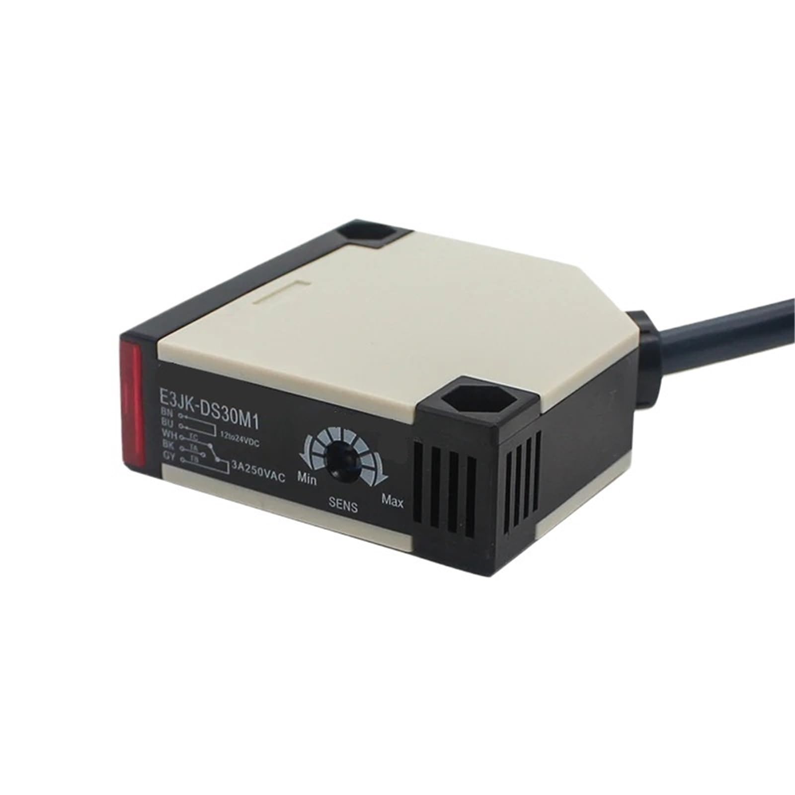 NVSFZGIYG 1pcs 30cm Sensing Distance E3JK-DS30M1 DC12-24V / AC90-250V Diffuse Reflection Switch Infrared Sensor(DC12-240V AC12-240)