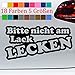 Generisch Bitte Nicht am Lack lecken! Aufkleber 20x10cm Fun OEM JDM Dub Tuning Auto Spruch