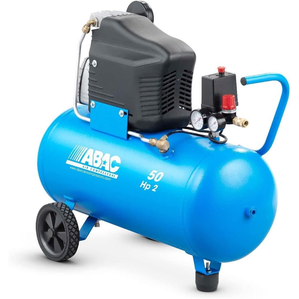 COMPRESSORE ARIA MONTECARLO L20 SERBATOIO 50lt MOTORE 2HP 1,5KW ABAC