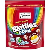SKITTLES POP’D Original Freeze-Dried Candy, Crunchy Fruity Candy Snack for Sharing, Movie Nights & Parties, 155g