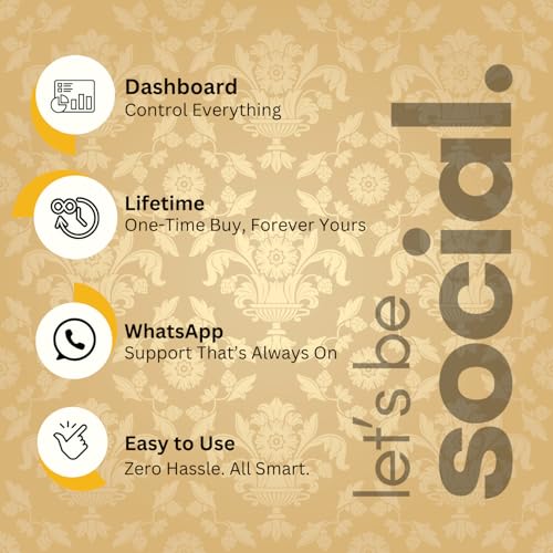 Image of NFC & QR Tap or Scan Feedback Standee for Business - Contactless Link Sharing for Shops, Clinics, Salons, Restaurants - Golden Border - Acrylic Standee