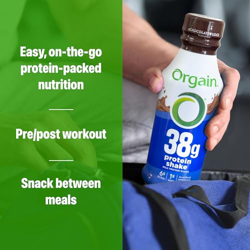 Orgain 38g High Protein Grass-Fed Shake, 6g BCAAs, Chocolate, 14 oz, 12pk | Ready to drink dairy isolate milk protein, meal replacement, 1g sugar per serving, keto friendly, gluten free - image 6