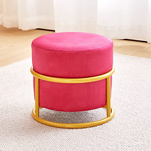 Repose-pieds ottoman velours cube pour salon et chambre moderne