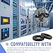 2-Pack Toroid Ferrite Core Fit for FT240-43 Ferrite Toroidal Cores, 2.37”– Reduces RFI/EMI/RF/HF Noise and Signal Loss in Power Transformers, for Industrial or Scientific Use