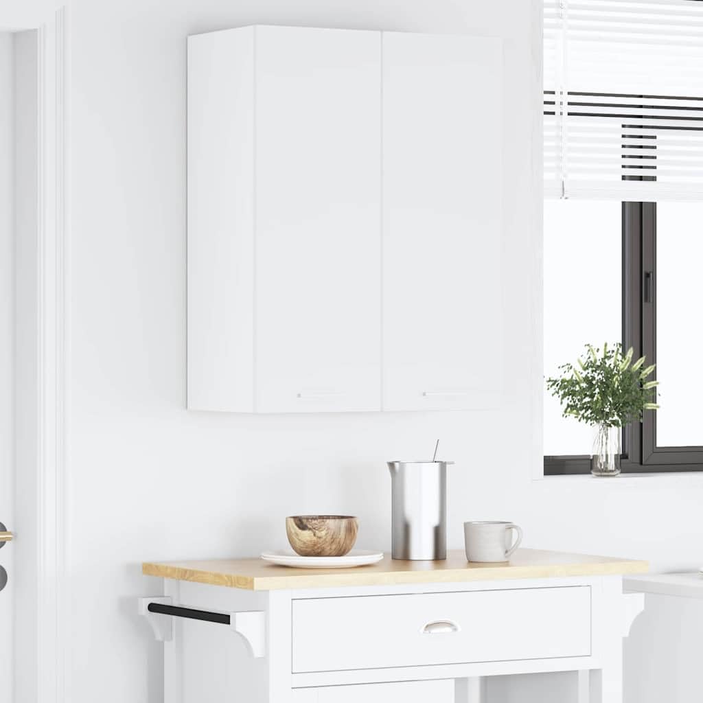 Hängeschrank mit Stauraum Weiß 30 x 31 x 80 cm Holzwerkstoff für Küche, Modernes Design, Vielseitiger Aufbewahrungsschrank, Für Küchenorganisation, Robust und langlebig