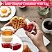 CHENGU 25 Sets 2.4 oz Heart Shaped Disposable Sauce Cups with Lids Heart Shaped Slime Storage Containers Clear Plastic Storage Container Reusable Seasoning Portion Dispenser Cups for Valentine's Day