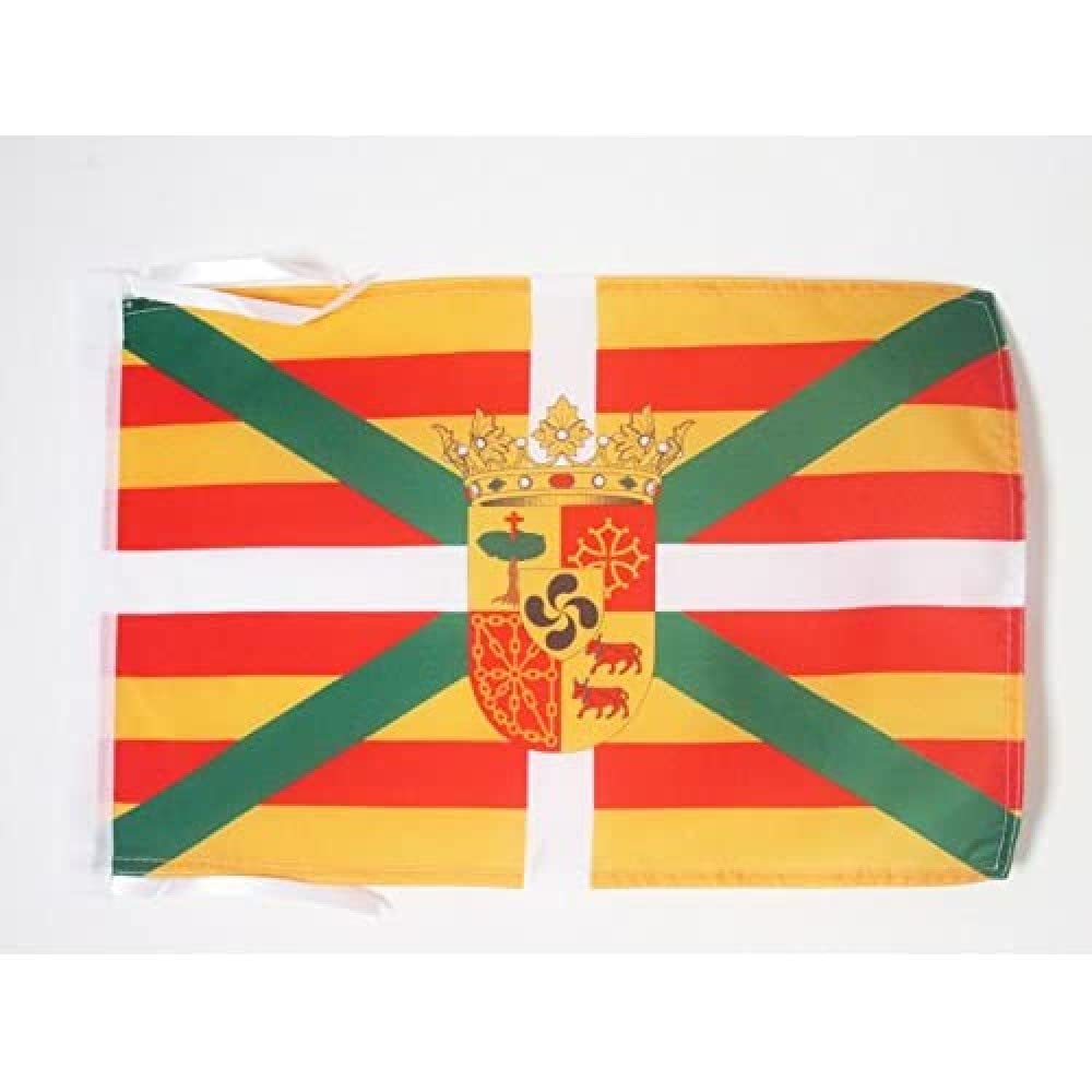 AZ FLAG - Pyrénées Union Flag - 18'' x 12'' - 100% Polyester Pyrenean Small Banner with Two Cords - Fade Resistant - Vivid Colors - 18x12 in - 45x30 Cm