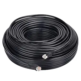 Outdoor Ethernet 230ft Shielded Solid Cat5e Cable, Sancable- Waterproof Buried-able UV Resistant-RJ45 Plug Connector-70m