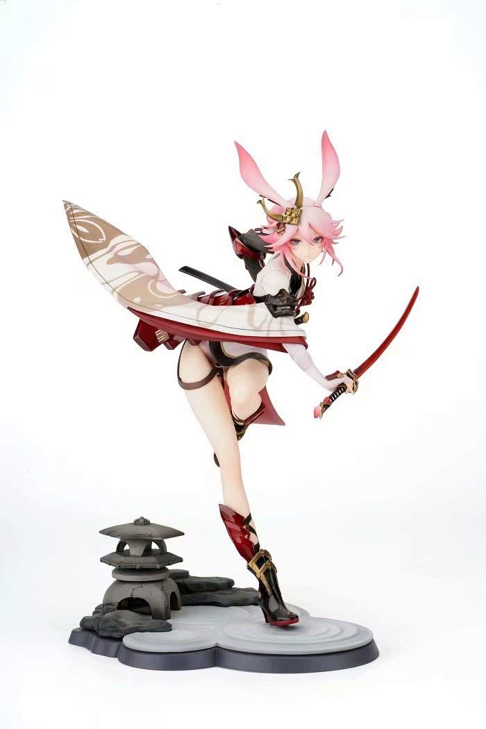Figura anime Girl 26,5 cm Anime Girl Collapse 3 Yae True Flame Fortune Soul Modello de personaje de PVC bidimensional Figura de acci?n, adornos para NFsgVCGJos, juguete coleccionable, regalo hecho a