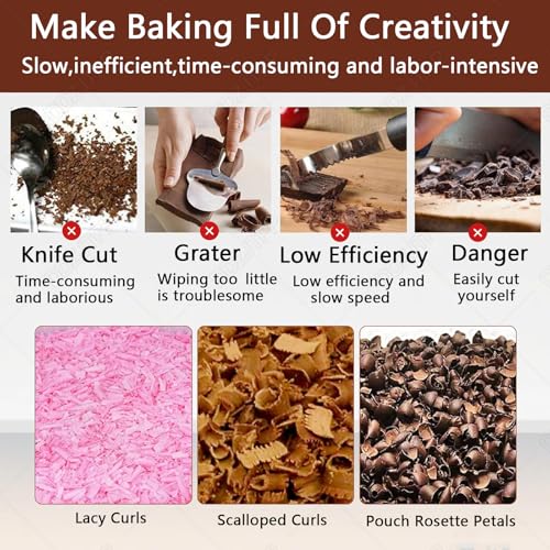 Máquina automática para rallar chips de chocolate miniatura 5
