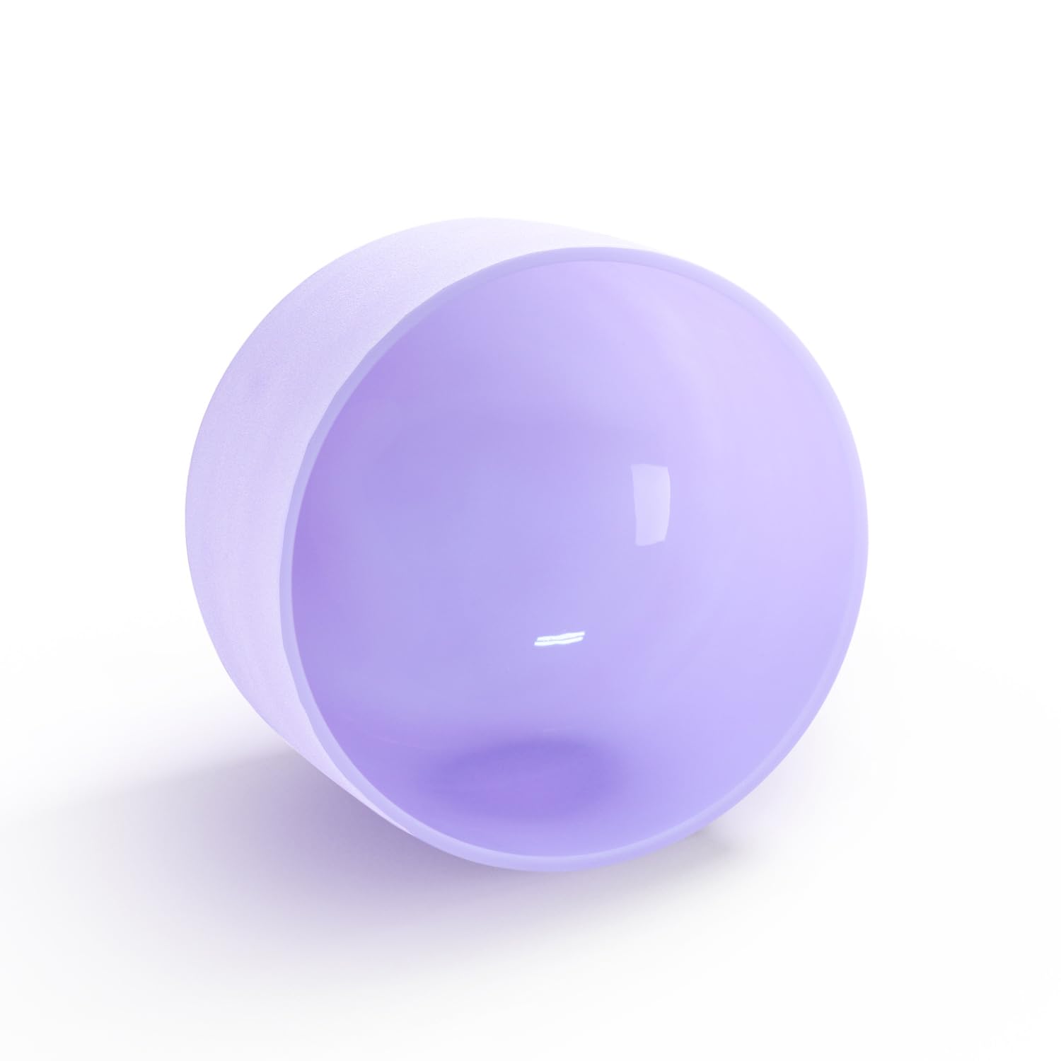 Hye-eun Set di 3 campane tibetane in cristallo, 432 Hz, colore viola, con custodia per il trasporto, per il relax, la guarigione dello yoga