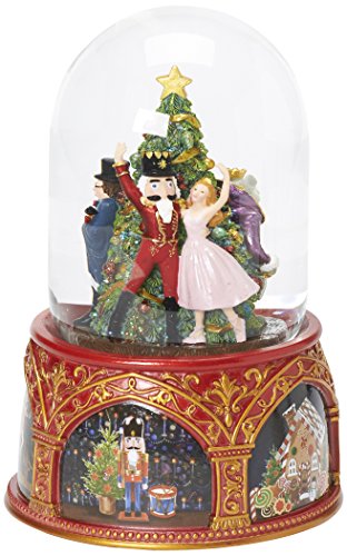 Glitterdomes 120mm Exclusive Nutcracker Ballet Musical Glitter Dome, Features Clara and...