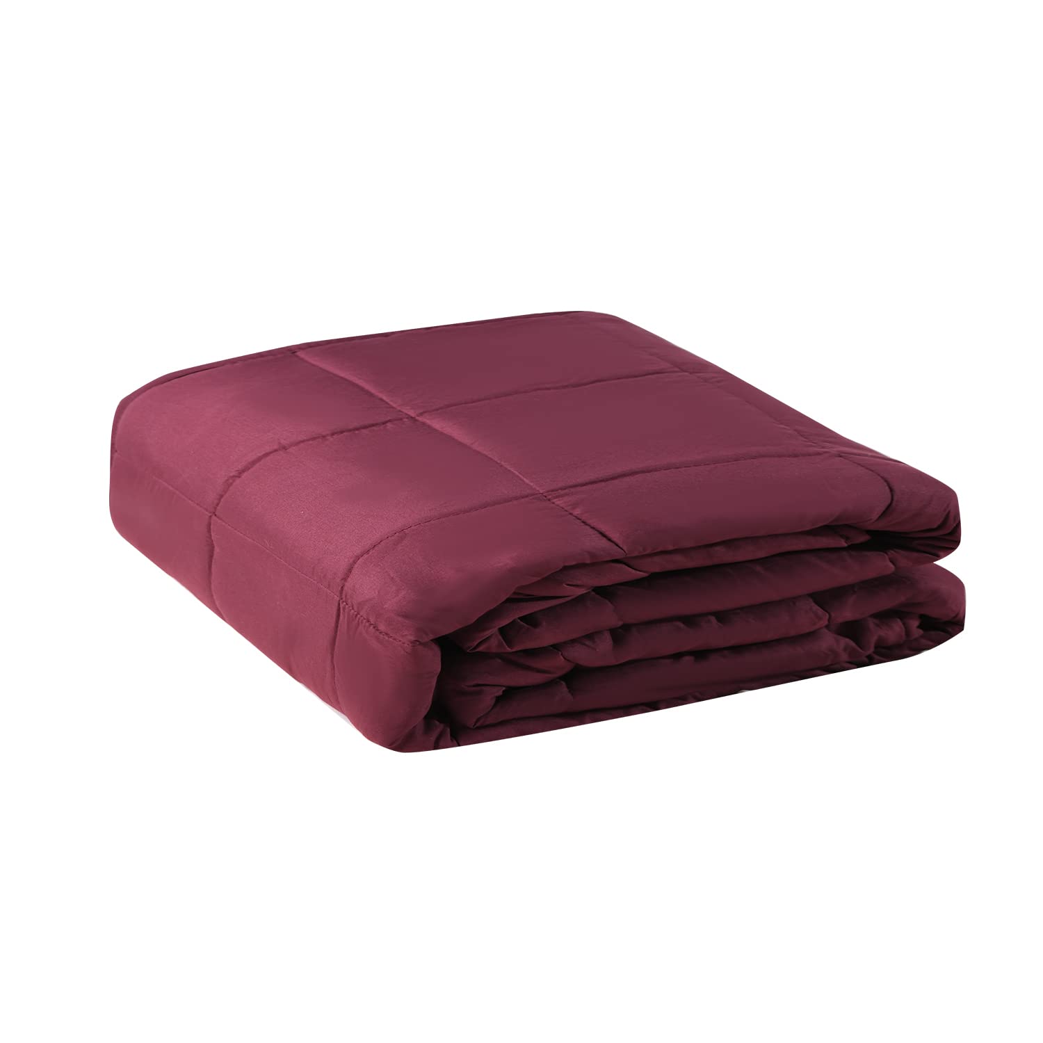 DREAMLANDING Couverture lestée - Couverture avec garnissage en perles de verre pour adultes - Contre l'insomnie, le stress et la réduction de l'anxiété - Couverture lourde (150 * 200 cm, 9 kg)