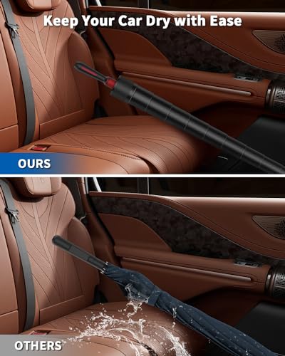 Image of ANYCHO Umbrella for Men - 54 Inch Big Size Umbrella with Waterproof Jacket