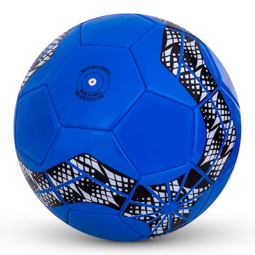 Image of Vector X 32 Panel PVC Machine Stitched Indoor /Outdoor Practice, Training and Match Soccer Football + Free Air Needle with Butyl Bladder Ball, Size 5, Suitable for Kids, Men, Youth Adults 15+ Years