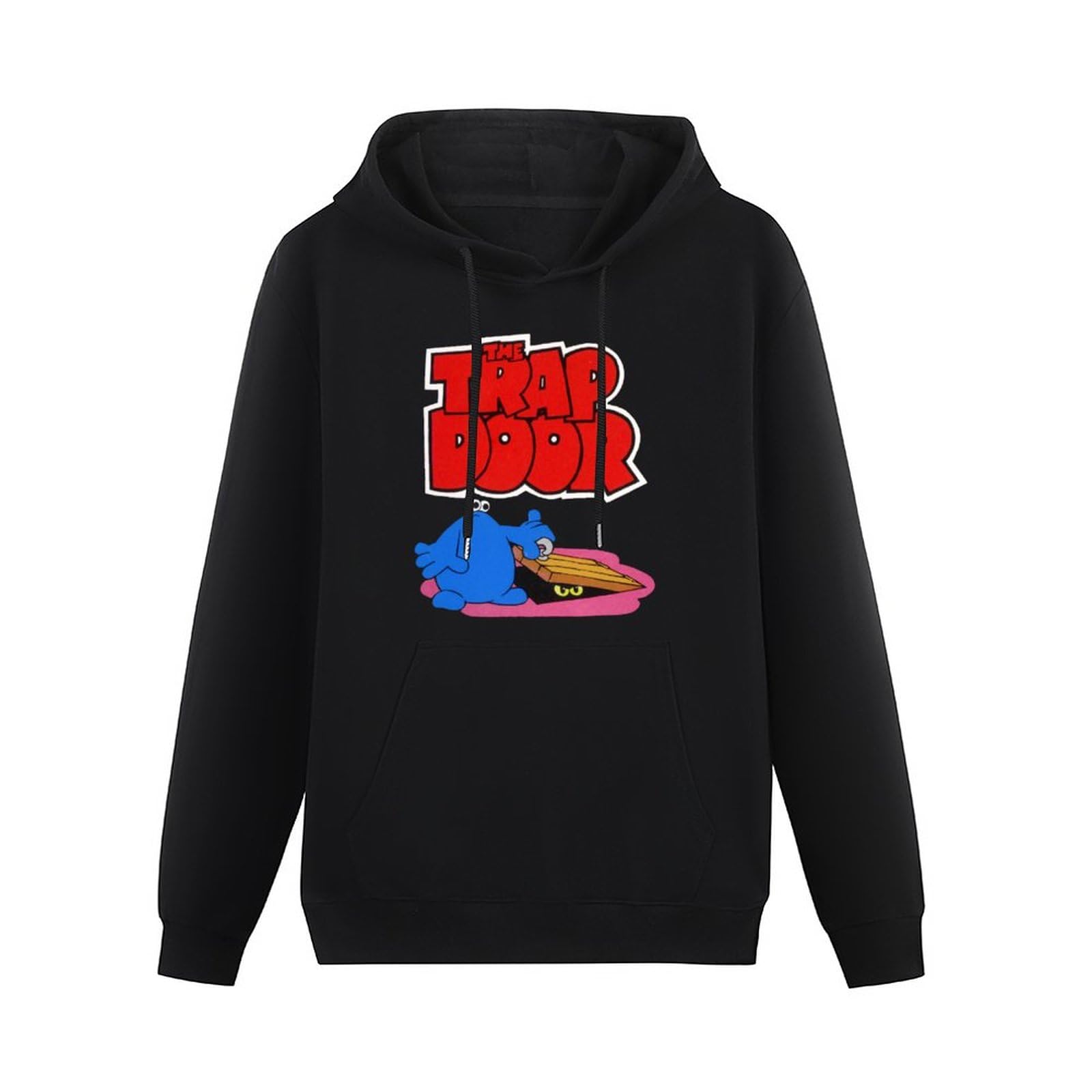 KWYXADThe Trap Door Hoody Mens Retro 80'S Kids Tv Program Animated Cartoon Show Top Men Black