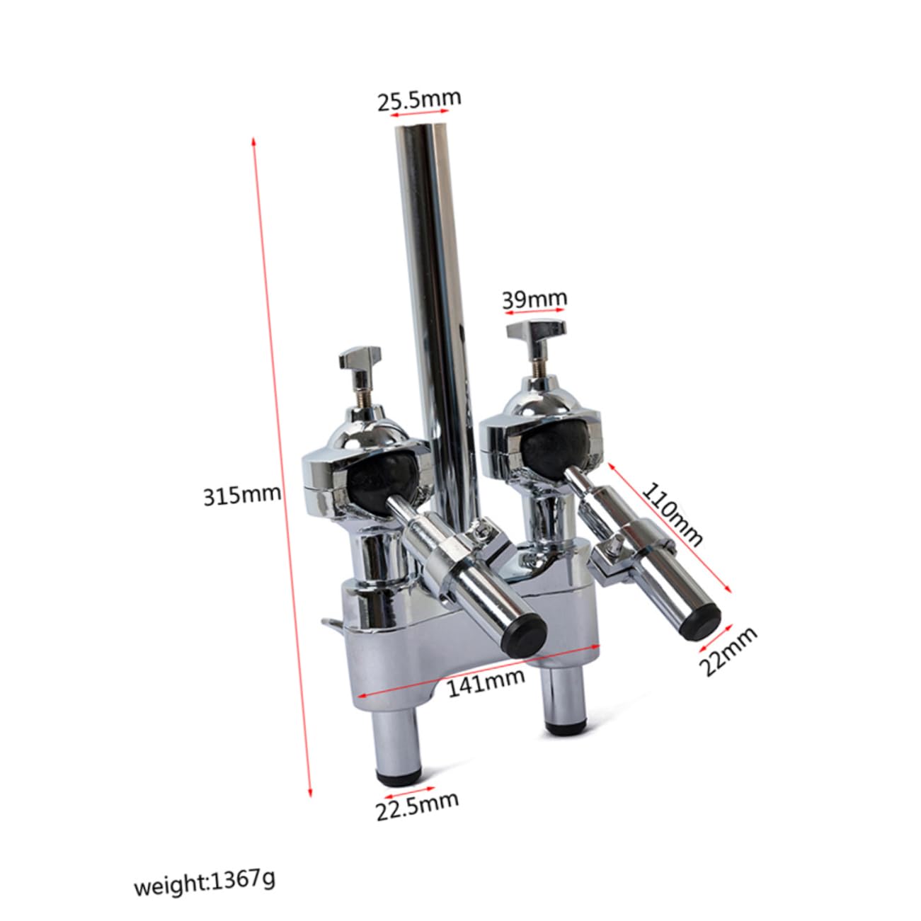 ULDIGI Drum Mounting Tom Holder Lightweight Drum Stand Pipe Bracket for Parts