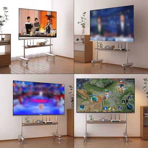 Soporte para TV con ruedas para TVs 43-75 pulgadas miniatura 6