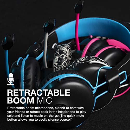 JLab JBuddies Play Kids Gaming Headset, Wireless Headphones Kids, 22+ Hour Bluetooth Playtime on Mobile, Volume Safe, Cable for Gaming PC, Console, Retractable Mic, Quick Mute - Kids Gaming Headphones JLab JBuddies Play Kids Gaming Headset, Wireless Headphones Kids, 22+ Hour Bluetooth Playtime on Mobile, Volume Safe, Cable for Gaming PC, Console, Retractable Mic, Quick Mute - Kids Gaming Headphones