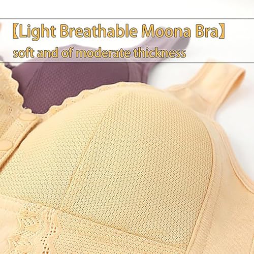 Evybliss Moona Bra for Senior, Moona Bra - Front Closure Breathable for Seniors4