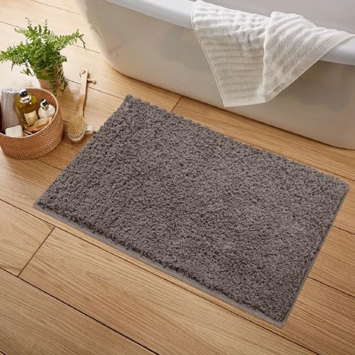 Image of Luxe Home Colosseum Bath Mat 100% Cotton (40x60 cm) Super Soft Non-Slip Bathroom Mat for Bedroom Door (Coffee) Pack of 1
