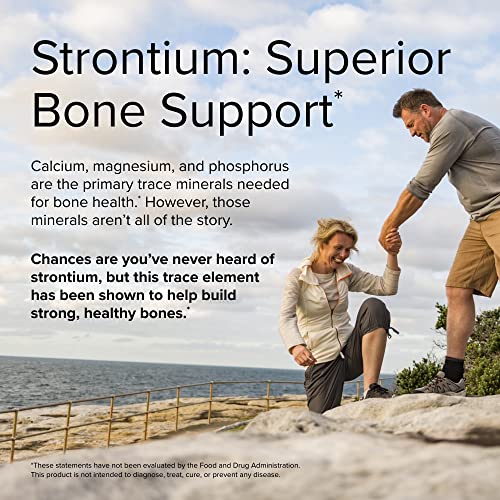 Terry Naturally Strontium - 60 Capsules, Pack Of 2 - Supports Bone Strength & Density - Non-Gmo, Gluten Free, Kosher - 60 Total Servings #TOP4