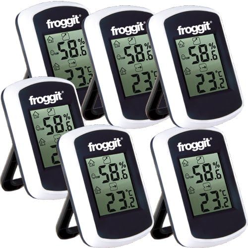 Thermometer FT0042, set of 6 digital hygrometer, humidity, indoor climate