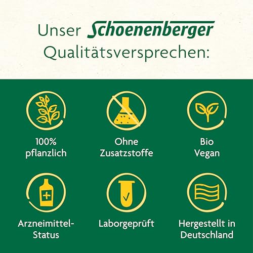 Schoenenberger - Thymian naturreiner Heilpflanzensaft - 1x 200 ml Glasflasche - wirksame Hilfe bei Husten und Bronchitis - pflanzliches Arzneimittel