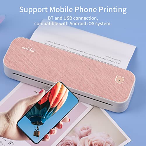 Impresora de papel A4 térmica Karlak mini impresora fotográfica móvil Bluetooth USB portátil 8