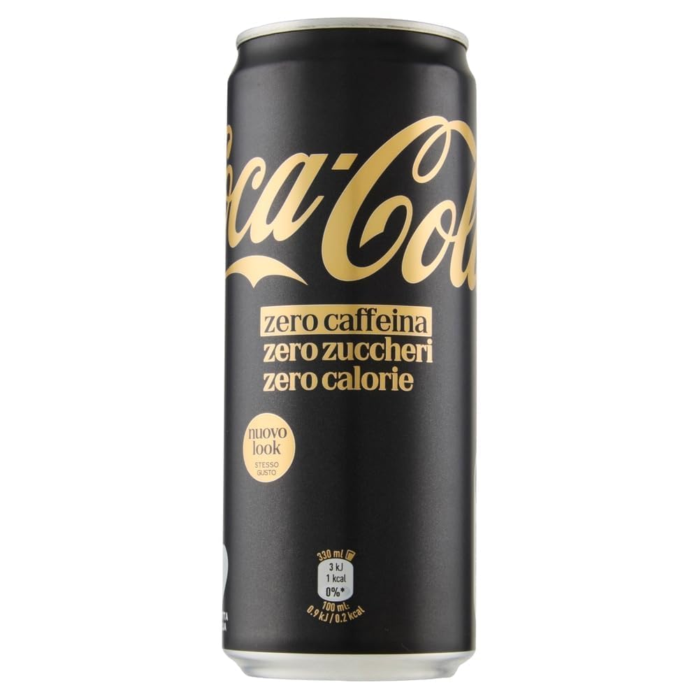 Italian Gourmet Bundle Cola Zero Koffein 72x330ml + Italian Gourmet Polpa – 72 Dosen Erfrischungsgetränk ohne Zucker, koffeinfrei, kalorienarm, 23,76L Vorratspack, Softdrink Dosen für Party, Büro