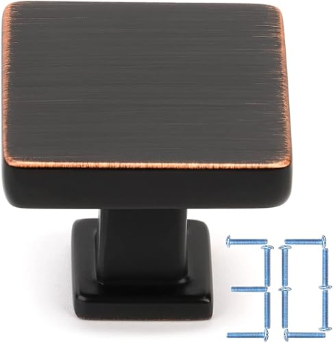 Miniatura 61 de KOOFIZO - Tiradores de gabinete de bronce aceitado, manijas de gabinete de bronce, paquete de 20, 3 pulgadas de hardware de bronce aceitado