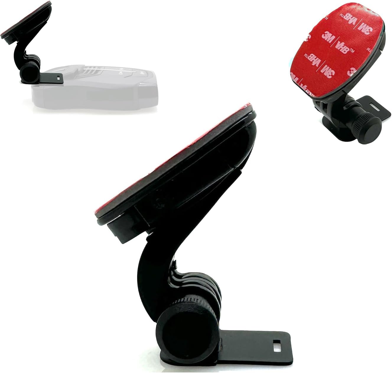LycoGear Radar Detector Easy Connect 3M Windshield Adhesive Mount for Cobra iRadar ESD SPX RAD 480i 450 350 380 7800BT Radar Detector