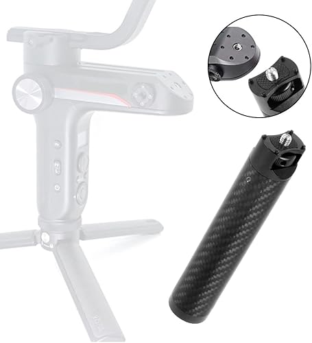 Miniatura 3 de BGNing Barra de extensión de mango de fibra de carbono compatible con Weebill S Estabilizador de mano Soporte de monitor para cardán Weebill Lab