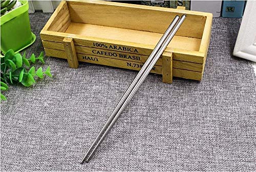 2000pair vente à chaud chinois élégant antidérapante conception Sticks Chop en acier inoxydable Chopsticks SN1216 (Color : B)