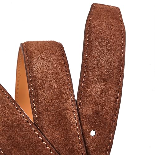 Women's Genuine Leather Suede Belts Elegant Jeans Belt 1.1"" Wide3
