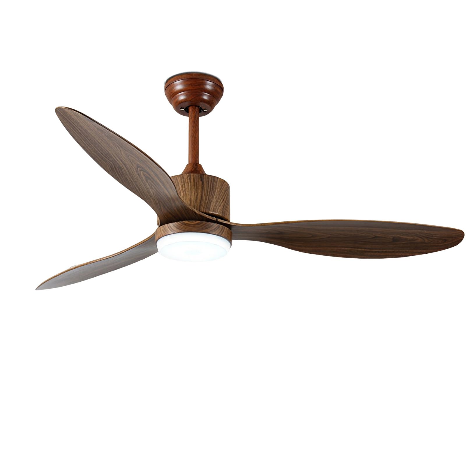SXDMOUBK Modern 36in Ceiling Fan with Light Smart Remote/APP/Voice Control, 6 Speeds Quiet 18W Dimmable LED Light, 3 Blades for Bedroom Dining Room Living