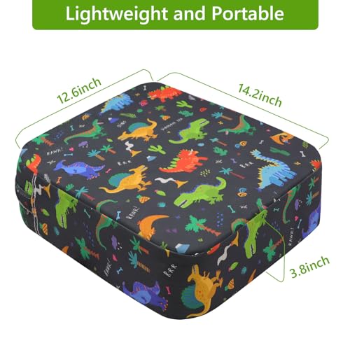 Image of Booster Seat for Kitchen Chair - Toddler Non-Slip Portable Height Increasing Strong Support Seat Cushion Comfortable Detachable Easy to Clean Washable Booster Seat for Dining Table
